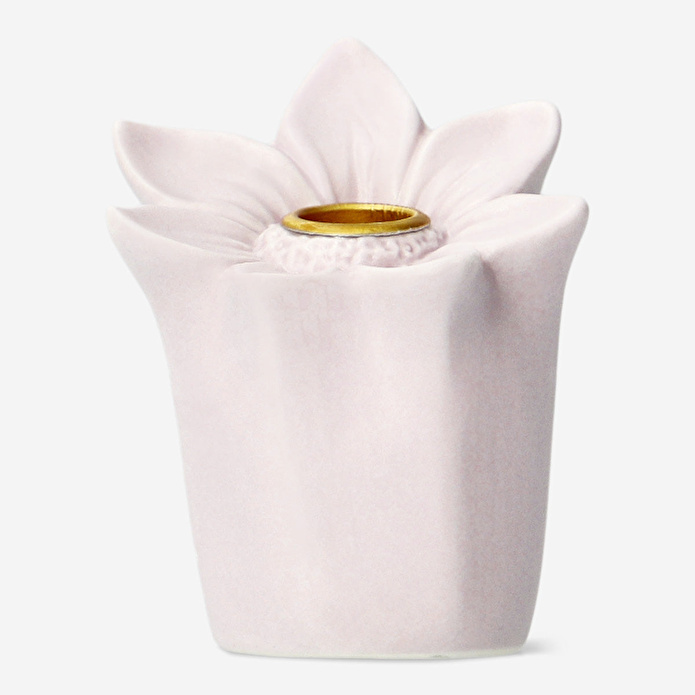 Flying Tiger Copenhagen Pembe Çiçek Şeklinde Seramik Mumluk