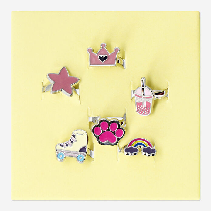 Flying Tiger Copenhagen 6'lı Ayarlanabilir Yüzük Seti