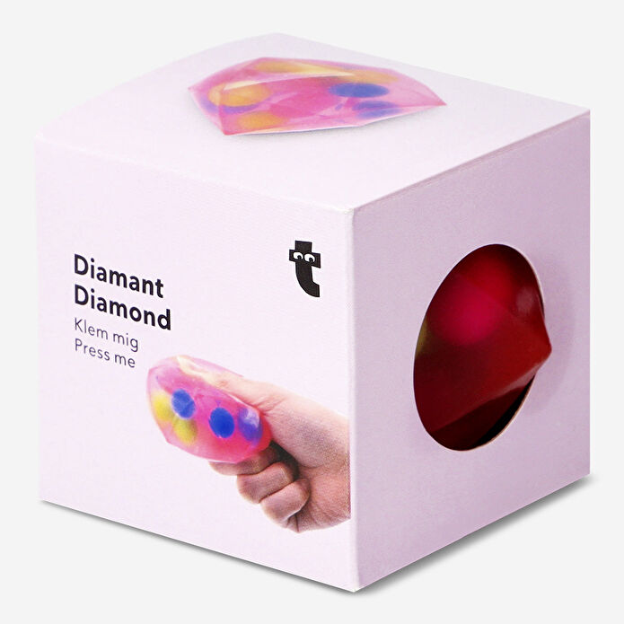 Flying Tiger Copenhagen Pembe Elmas Şeklinde Boncuklu Stres Topu