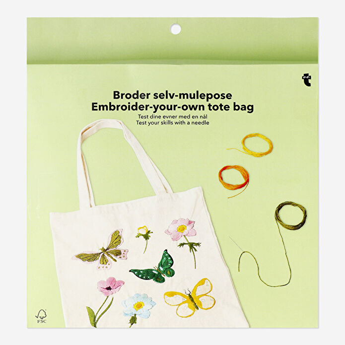 Flying Tiger Copenhagen Kendin Yap Nakışlı Bez Çanta Kiti