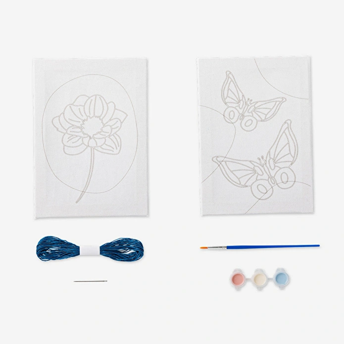 Flying Tiger Copenhagen Nakış ve Resim Yapmak İçin 2'li Tuval Seti