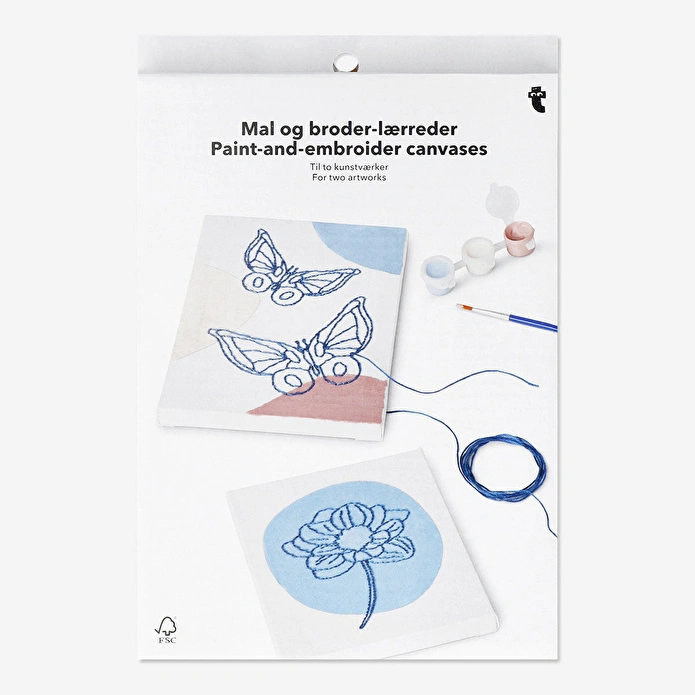 Flying Tiger Copenhagen Nakış ve Resim Yapmak İçin 2'li Tuval Seti