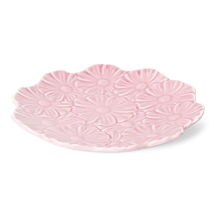 Flying Tiger Copenhagen Küçük Pembe Çiçek Desenli Seramik Tabak