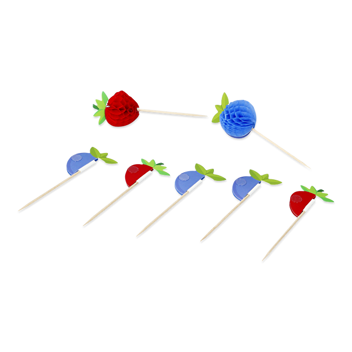 Flying Tiger Copenhagen 8'li Kırmızı Meyve Detaylı Kürdan