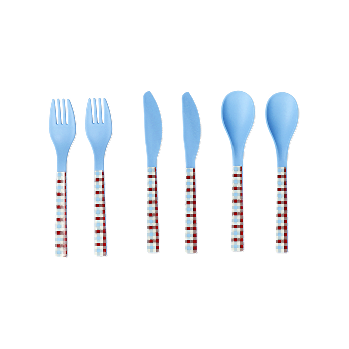 Flying Tiger Copenhagen 6'lı Plastik Çatal Kaşık Bıçak Seti