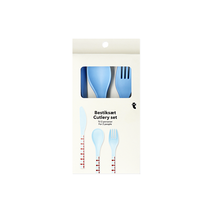 Flying Tiger Copenhagen 6'lı Plastik Çatal Kaşık Bıçak Seti