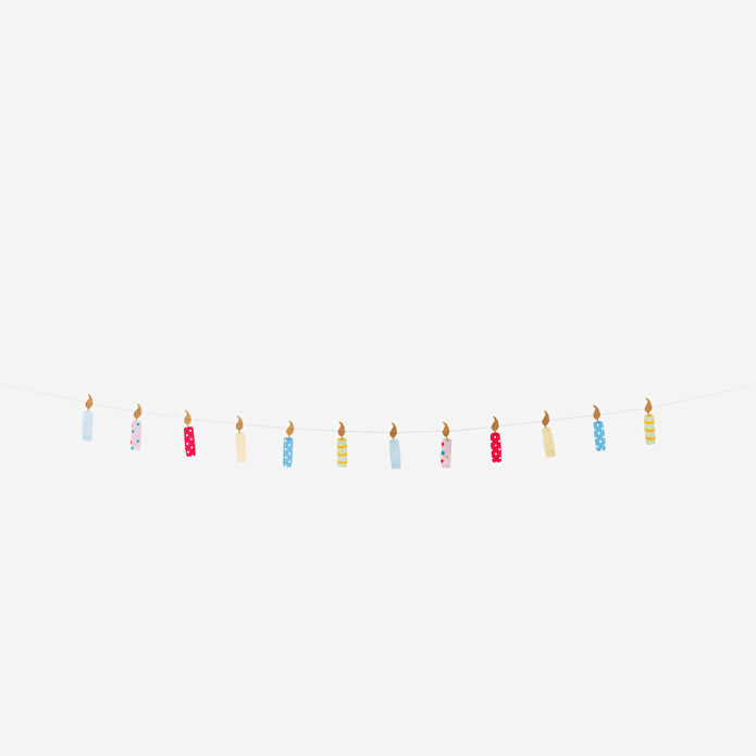 Flying Tiger Copenhagen Çok Renkli Mum Şeklinde Dekoratif Duvar Süsü 3 m