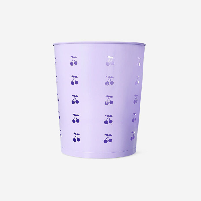 Flying Tiger Copenhagen Mor Kiraz Desenli Çöp Kovası