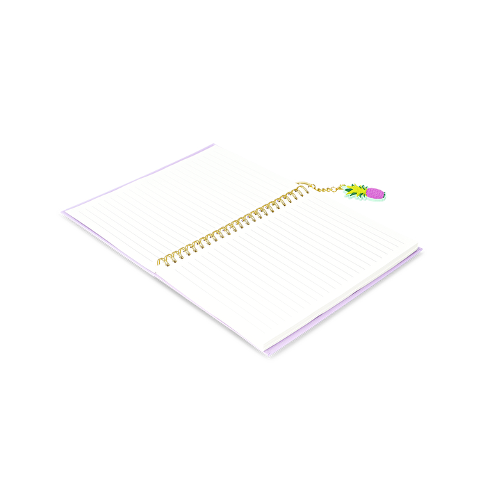 Flying Tiger Copenhagen Ananas Detaylı Mor Defter