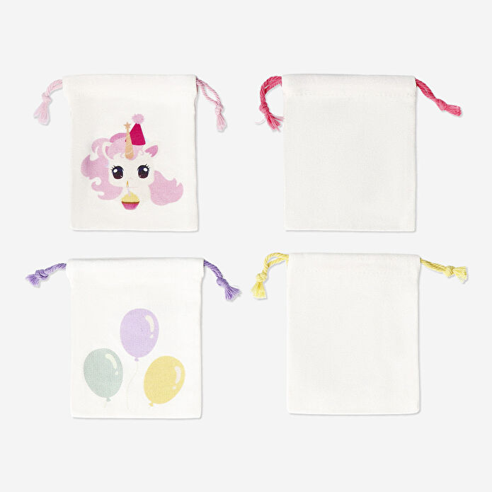 Flying Tiger Copenhagen 4'lü Hayvan Desenli Pamuklu Hediye Çantası Seti