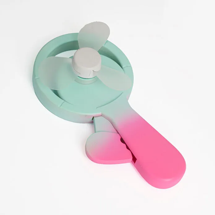 Flying Tiger Copenhagen Pembe Yeşil El Vantilatörü