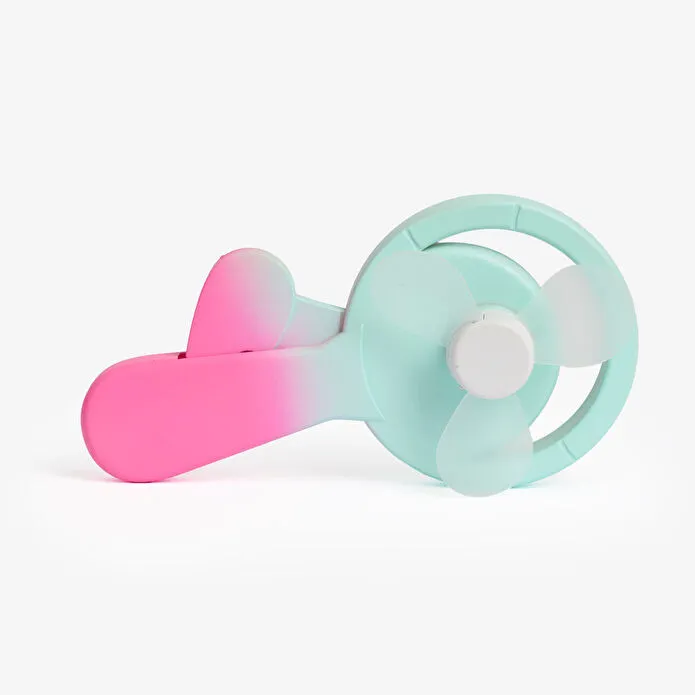 Flying Tiger Copenhagen Pembe Yeşil El Vantilatörü