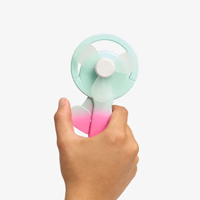 Flying Tiger Copenhagen Pembe Yeşil El Vantilatörü