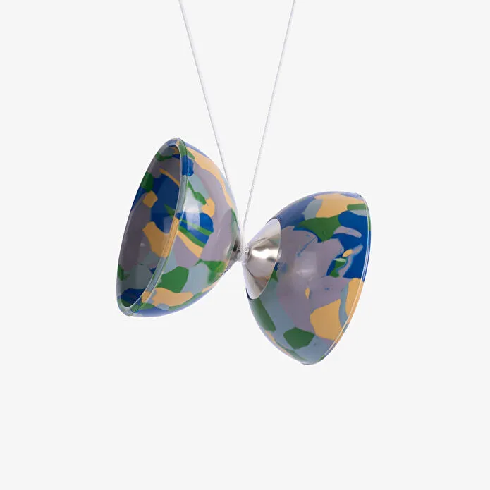 Flying Tiger Copenhagen Mavi Ahşap Lastikli Diabolo Seti