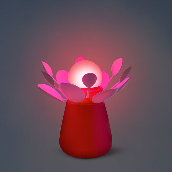 Flying Tiger Copenhagen Hareketli Çiçek Açan Kırmızı Lamba