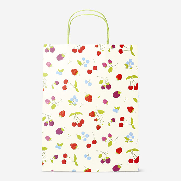 Flying Tiger Copenhagen Kırmızı Meyve Desenli Hediye Çantası