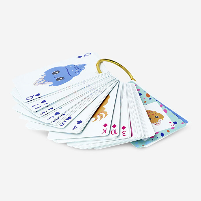 Flying Tiger Copenhagen Su Geçirmeyen Mavi İskambil Kartı Destesi