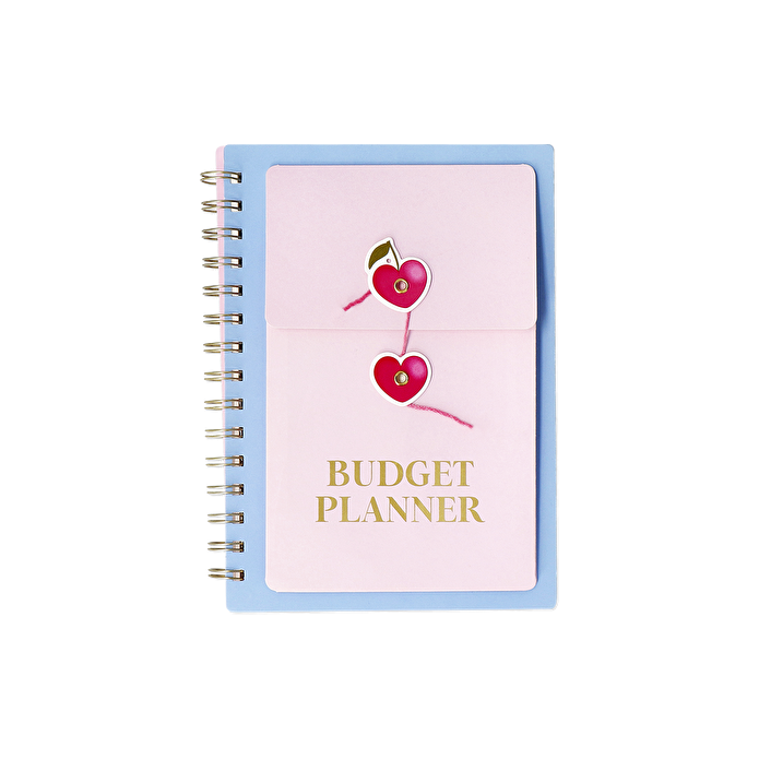 Flying Tiger Copenhagen Pembe Stickerlı Bütçe Planlama Defteri A5