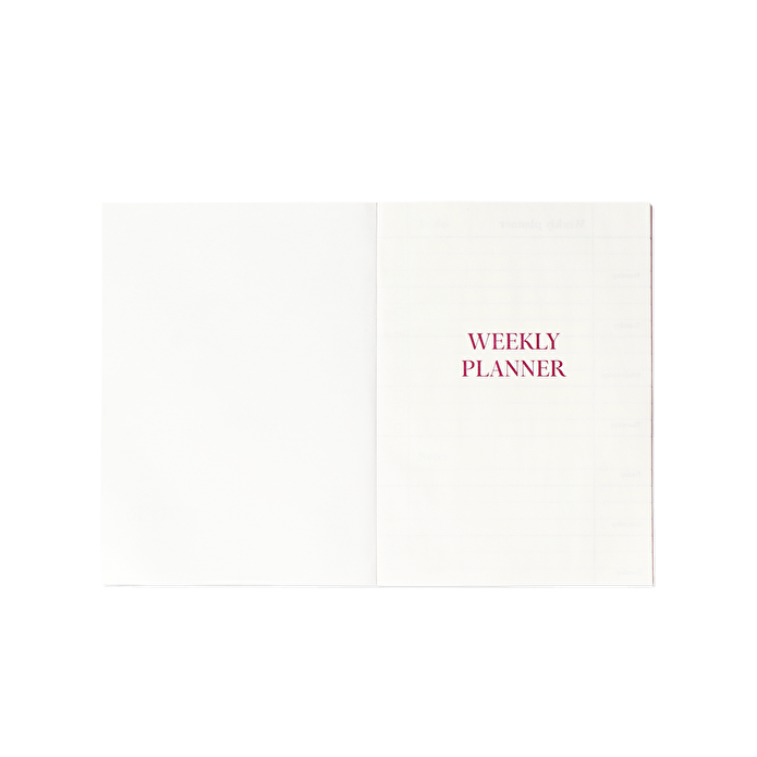 Flying Tiger Copenhagen Pembe Kiraz Desenli Haftalık Planlayıcı Defter