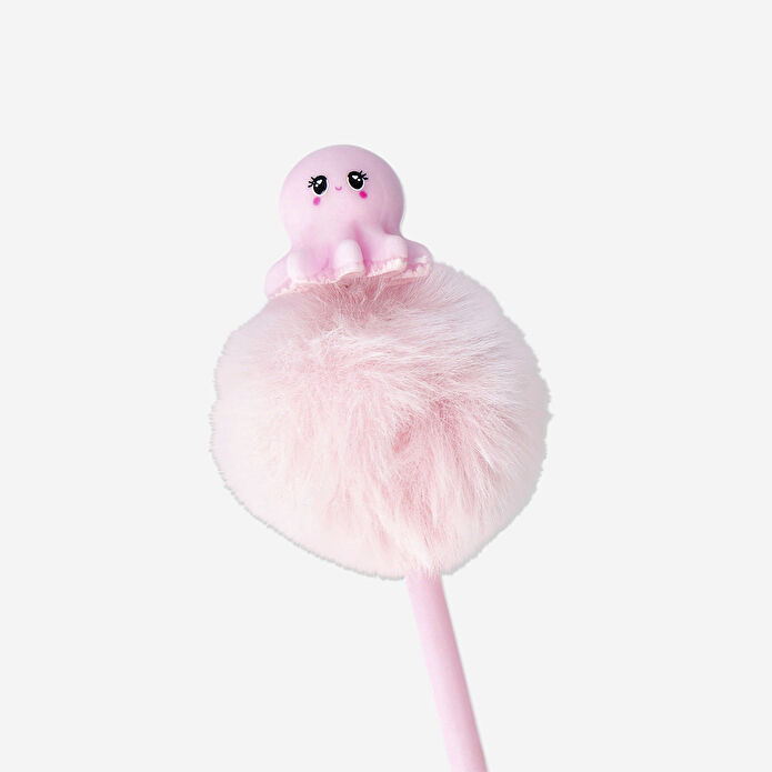 Flying Tiger Copenhagen Pembe Ponpon Detaylı Tükenmez Kalem