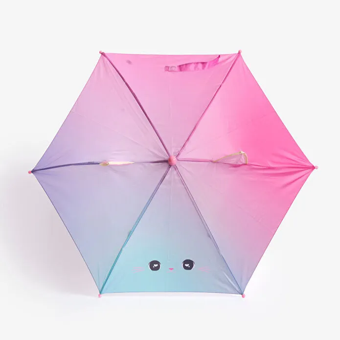 Flying Tiger Copenhagen Kedi Desenli Pembe Çocuk Şemsiyesi