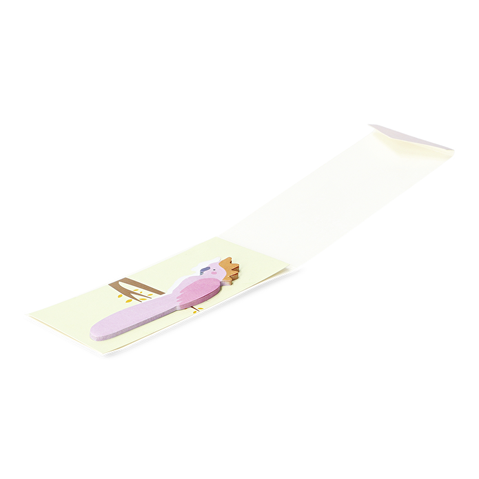 Flying Tiger Copenhagen Pembe Kuş Şeklinde Yapışkanlı Not Kağıdı