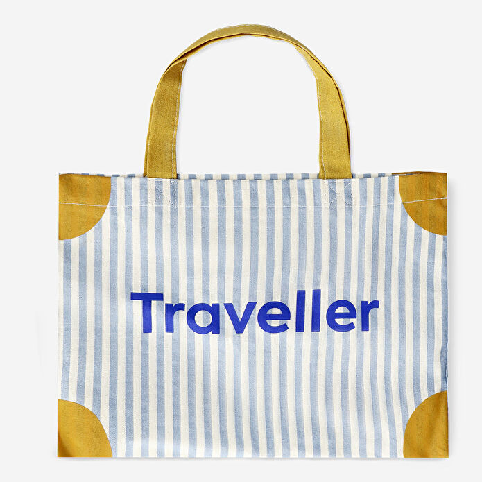 Flying Tiger Copenhagen Çocuklar İçin Mavi Çizgili Seyahat Çantası