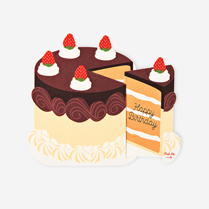 Flying Tiger Copenhagen Açılan Pasta Şeklinde Doğum Günü Kartı