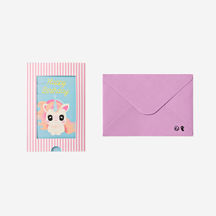 Flying Tiger Copenhagen Unicorn Desenli Doğum Günü Kartı