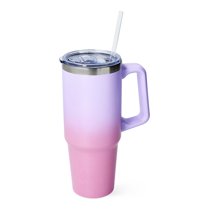 Flying Tiger Copenhagen Pembe Pipetli Kulplu Su Matarası