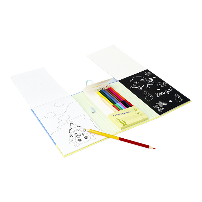 Flying Tiger Copenhagen Seyahat Boy Boyama Kitabı Seti