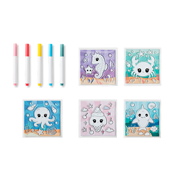 Flying Tiger Copenhagen Kendin Yap Sticker Boyama Seti