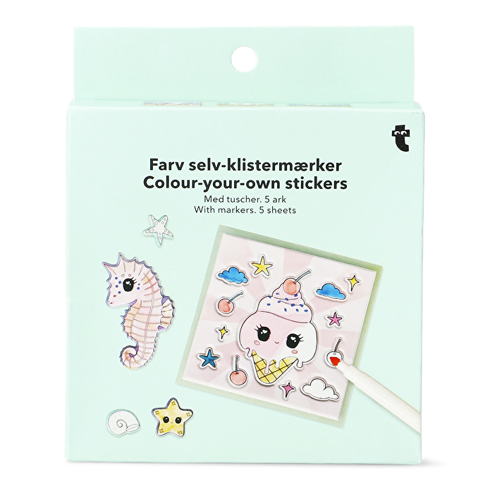 Flying Tiger Copenhagen Kendin Yap Sticker Boyama Seti