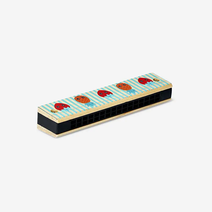 Flying Tiger Copenhagen Meyve Desenli Çizgili Ahşap Mızıka