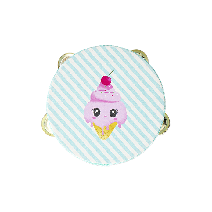 Flying Tiger Copenhagen Dondurma Desenli Çizgili Ahşap Tef