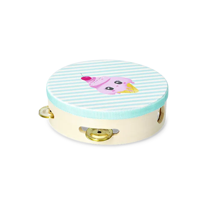 Flying Tiger Copenhagen Dondurma Desenli Çizgili Ahşap Tef