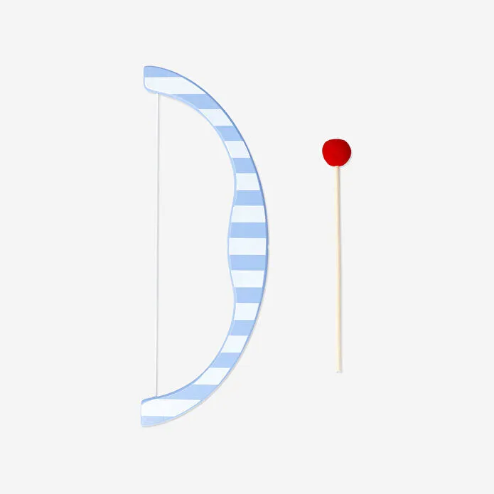 Flying Tiger Copenhagen Mavi Çizgili Ahşap Ok ve Yay Seti