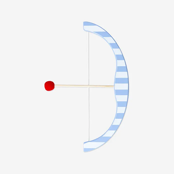 Flying Tiger Copenhagen Mavi Çizgili Ahşap Ok ve Yay Seti