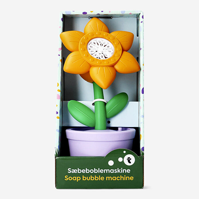 Flying Tiger Copenhagen Sarı Çiçek Şeklinde Baloncuk Yapma Makinesi