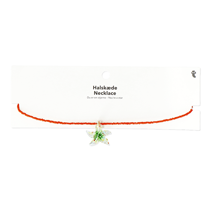 Flying Tiger Copenhagen İncili Cam Yıldız Detaylı Kolye