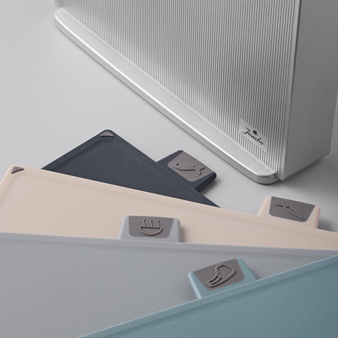 Jumbo Smart Grey Standlı 4'lü Kesme Tahtası Seti