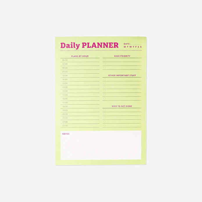 Flying Tiger Copenhagen Yeşil Günlük Planlayıcı Not Defteri