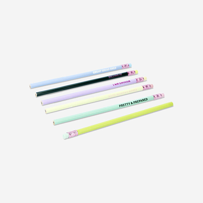 Flying Tiger Copenhagen 6'lı İlham Verici Mesaj Detaylı Kalem Seti