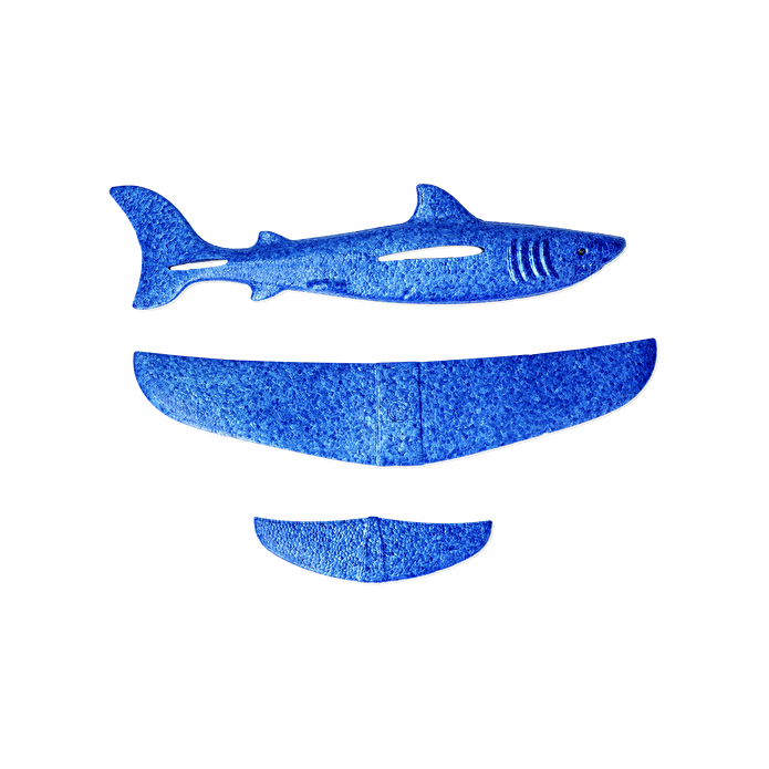 Flying Tiger Copenhagen Mavi Küçük Köpek Balığı Şeklinde Uçak