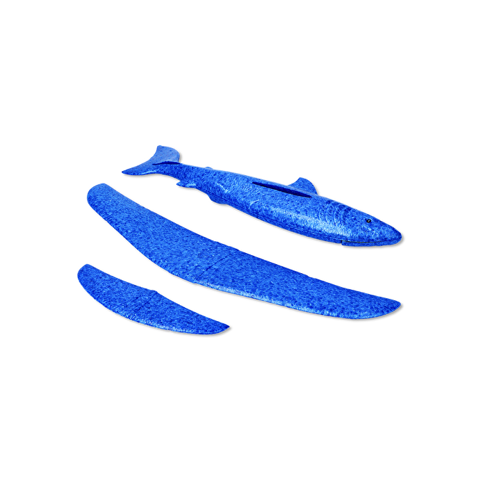 Flying Tiger Copenhagen Mavi Küçük Köpek Balığı Şeklinde Uçak