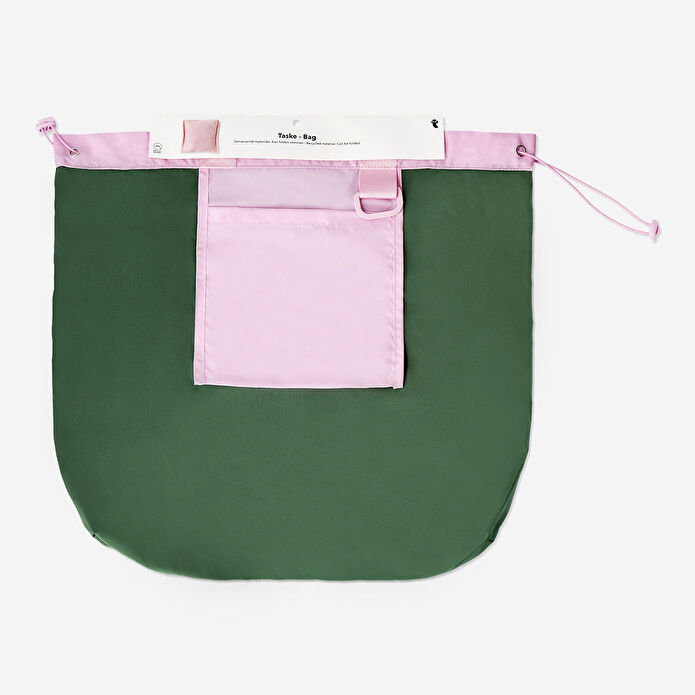 Flying Tiger Copenhagen Pembe Renk Bloğu Detaylı Bez Çanta