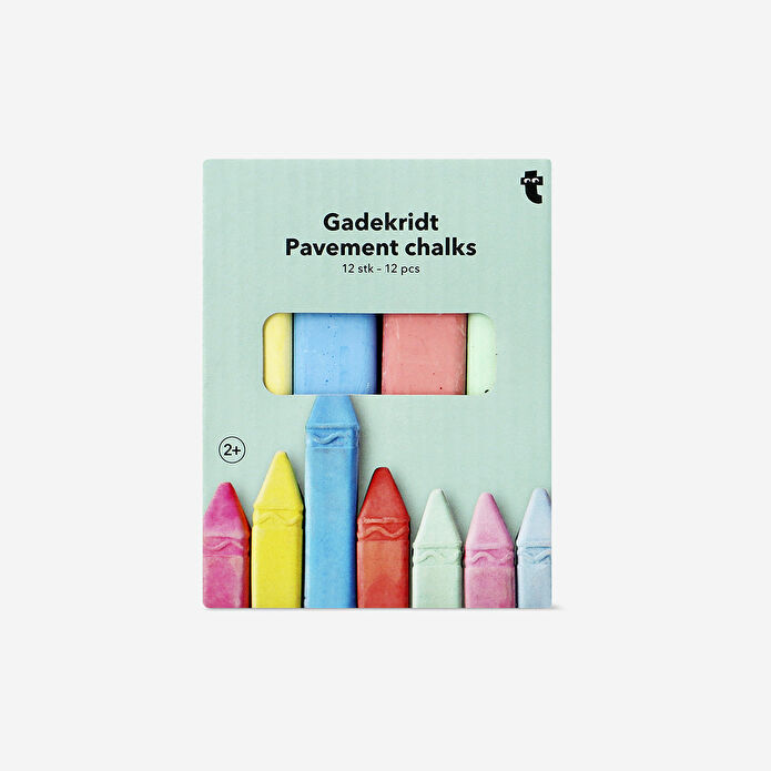 Flying Tiger Copenhagen 12'li Çok Renkli Kaldırım Tebeşiri Seti