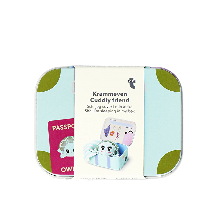 Flying Tiger Copenhagen Metal Kutuda Peluş Kaplumbağa