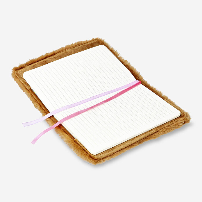 Flying Tiger Copenhagen Kahverengi Peluş Tavşan Kaplamalı A5 Defter