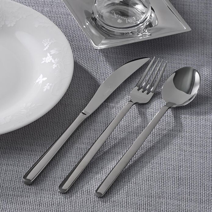 Jumbo 2900 Vannes 18 Parça 6 Kişilik Yemek Çatal Kaşık Bıçak Takımı